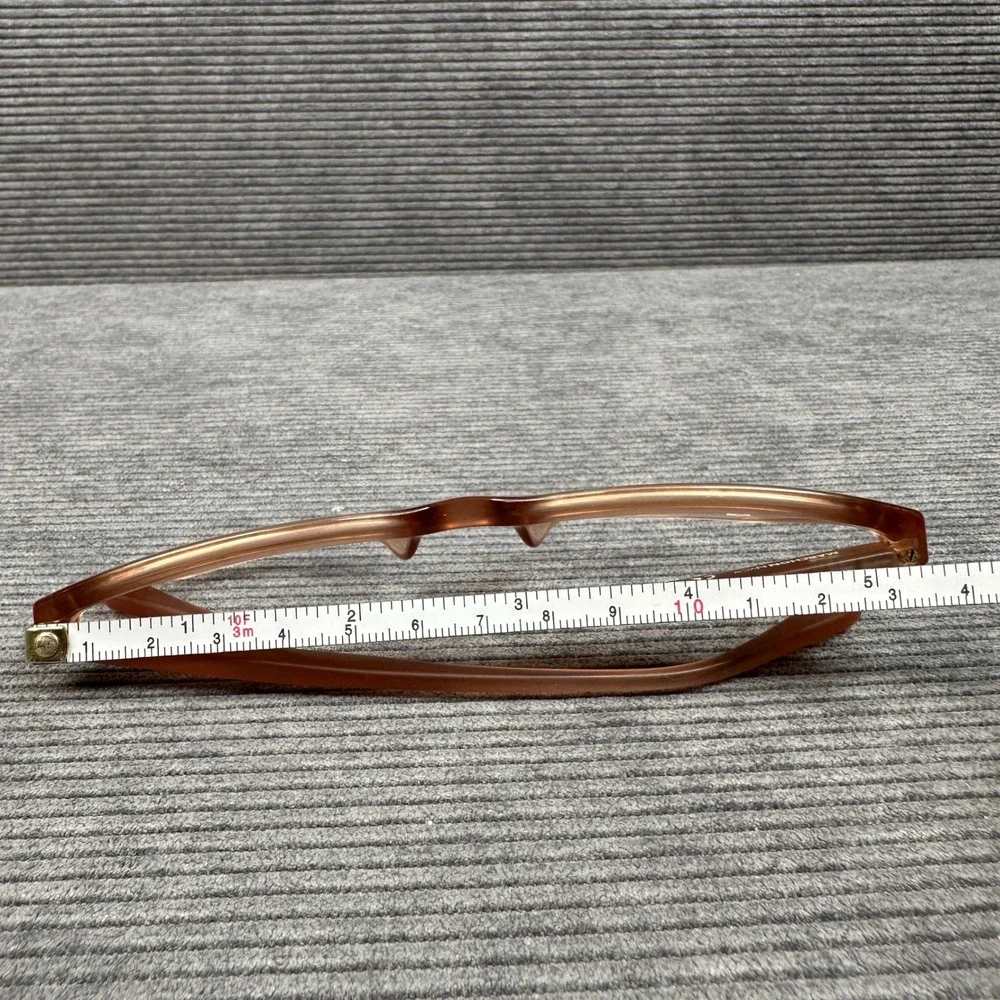 Lucky Brand D821 Peach Translucent Cat Eye Y2k Eyeglass Frames 52-16-140 Womens
